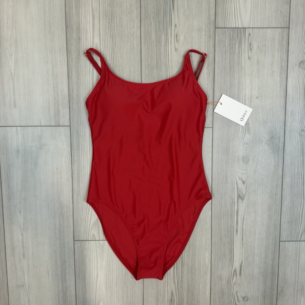 Quince Red One-Piece Swimsuit